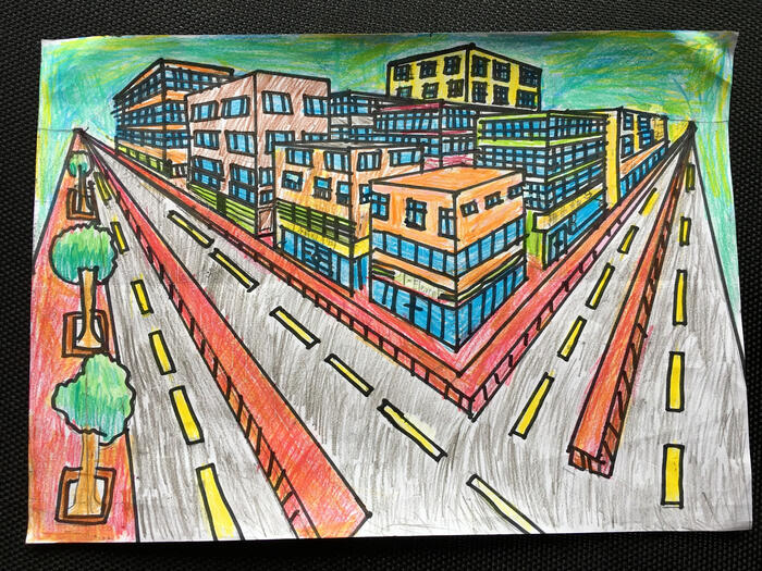 Taiwanese Neighbourhood 2-point-perspective